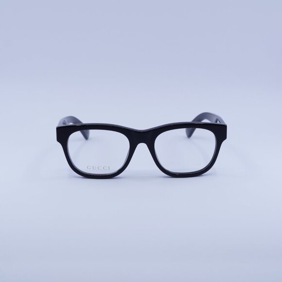 Gucci GG1796O 001 Eyeglasses Shiny Black 52mm Square Frame - Picture 2 of 10